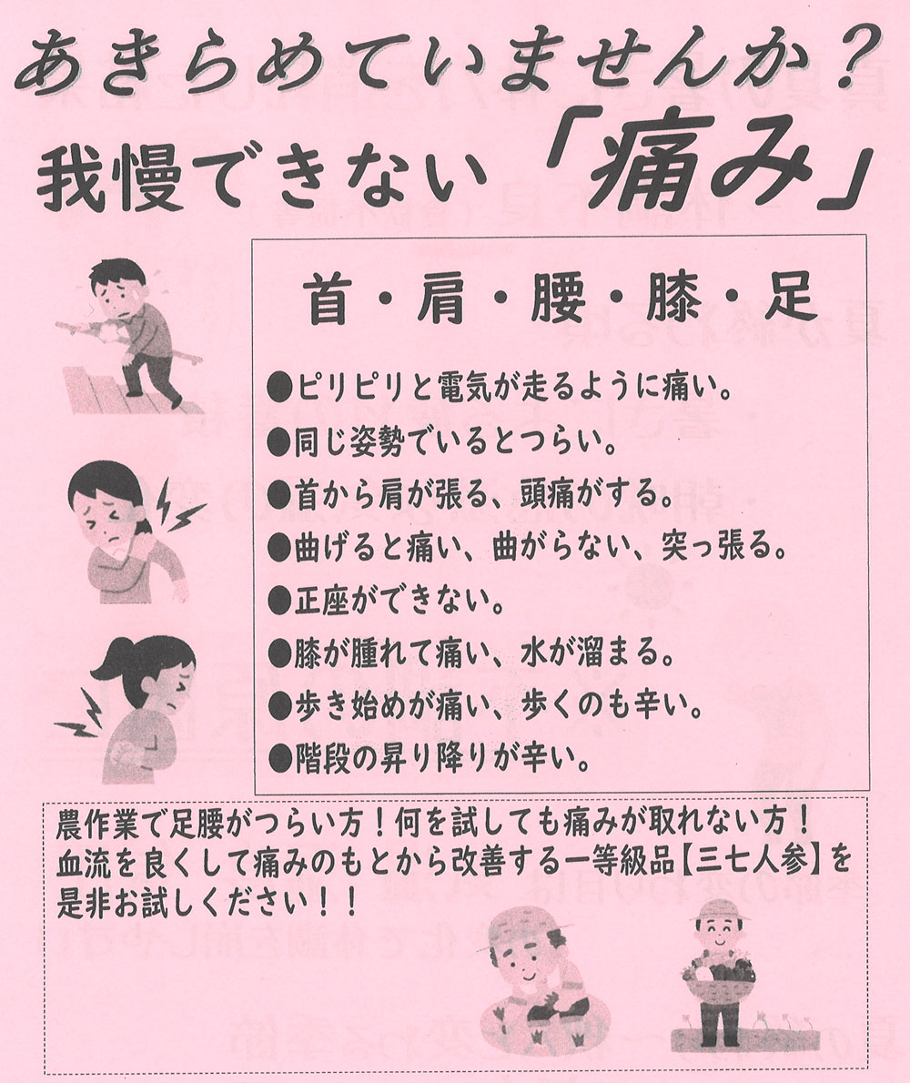 あきらめていませんか？我慢できない「痛み」